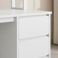 Study Desk with Storage Shelves Multi-Functional Desk with Bookshelf Space-Saving Computer Workstation for Students, Bedroom