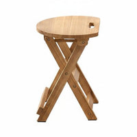 Foldable Design X-Shaped Frame Folding Stool Space-Saving Household Furniture Sturdy Portable Seat Easy to Use for Homeowners, Travelers, Small Areas, Kitchen, Dining Room, Entryway