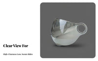 Anti-Fog Motorcycle Helmet Visor Protection Replacement Helmet Visor Windproof Crystal Clear