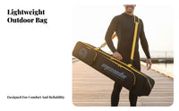 Large Capacity Freediving Fin Bag Foldable Long Blade Fin Bag Lightweight for Freedivers, Spearfishers, Travel, Beach, Boating