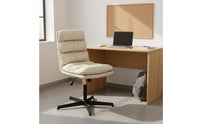 Low Back Leather Office Chair Comfortable Cushion Cushioned Rolling Computer Chair Height Adjustable for Students, Study Room, Bedroom