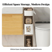 Space-Saving Narrow Narrow-Space Storage Unit Installation-Installation-Installation Not Required Slim Bathroom Storage Cabinet