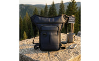 Waterproof Waist Bag with Zippered Pockets Multifunctional Trapezoid Fanny Pack Handshands-Free Bum Bag Lightweight for Travelers, Hikers, Commuters, Cycling