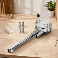 Adjustable Wood-Routing Slotting Jig Precision Slotting Jig with Guide Easy to Use Tool Heavy-Duty for Woodworkers