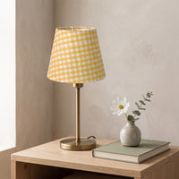 Gingham Lampshade Checked Textile Lampshade Lamp Shade Small Lighting Classic for Reading Nook