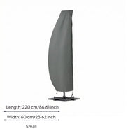 PVC Coated Curved Umbrella Sleeve 600D Material Waterproof Umbrella Cover Tall Dustproof