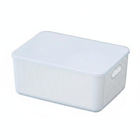 Lidded Wovenand elegance Basket With Lid Storage Box Hollow-openwork Design for Living Room