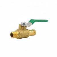 Sturdy Brass Ball Valve Heavy Duty Threaded Brass Valve Clear Thread Hose Barb Connector Easy Install for Workshop