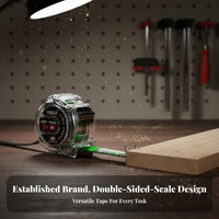 Luminous Steel Tape Measure Wear Resistant Transparent Case Tape Measure Non-Reflective Long-Lasting for DIY Hobbyists, Workshop