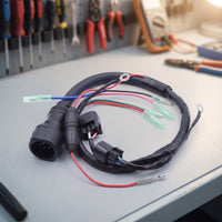 Outboards Wiring Harness Marine-Grade Wiring Harness with Connector Heavy-Duty for Boat Owners