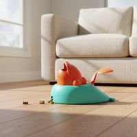 Interactive Pet Treat Launcher Self-Entertaining Treat Launcher Portable for Dogs, Cats, Indoor