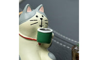 Great Gift Idea Car Dashboard Cat Ornament Lightweight Resin Cat Dashboard Decoration Easy to Install for Center Console, Desktop, Office