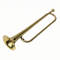 Marching Bugle Polished Bugle Shiny Brass Instrument for Beginners, Ceremonies, Practice
