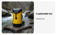 Caving Rope Bag Large Capacity Water Emergency Gear Bag Sturdy Duty PVC Rucksack Leakproof Sealed Seams Waterproof Backpack