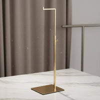 Metal Purse Display Rack Elegant Design Countertop Bag Display Rack Rust Metal Purse Hanger Stand for Retailers, Commerce Show, Closet Organization