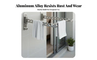 Accordion Clothes Airer Foldable Drying Rack Folding Space-Saving for Homeowners, Parents, Balcony, Bathroom, Garage