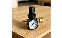 Pressure Regulator with Gauge Inline Air Regulator with Gauge Accurate Air Pressure  Adjuster for Workshop