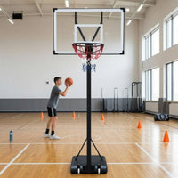 Portable Basketball Hoop Fillable Base Adjustable Basketball Hoop