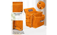 Waist Tool Pouch Rivet-Reinforced Nail Pouch Sturdy for Carpentry, Electricians