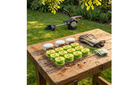 12 Pieces Pre-Wound String Trimmer Spool with Cap Compatible Trimmer Line and Cap Cover Set Spare Vegetation Eater Spool Replacement Twisted for Homeowners, Gardeners, Lawn Edging, Yard Cleanup