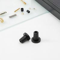 2 Pieces Flanged Piano Pedal Rod Bushing Plastic Piano Pedal Rod Sleeve Upright Rubber for Repair Shops