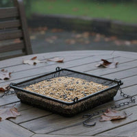 Hanging Bird Feeder and Sturdy Metal Mesh Bird Feeder Weather Resistant Garden Accessory for Gardeners