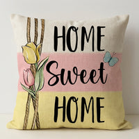 Easter Pillow Cover Peach Skin Material Easter Pillowcase Soft Material Bunny and Egg Print Pillow Sham for Kids, Homeowners, Living Room, Bedroom, Easter Party