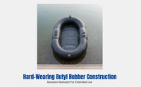 Inflatable Kayak, Thickened PVC Dinghy, Dual Chamber, Fishing Boat, Water Activities