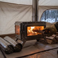 Portable Stainless Steel Camping Tent Wood Stove for Outdoor Heating and Cooking