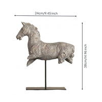 Tabletop Horse Ornament Textured Home Contemporary Style