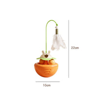 Wobble Cat Toy with Wand Wobbling Cat Wand with Floor Base Self-Playing Flexible for Cats, Home