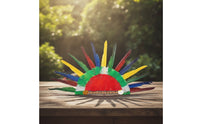 Feather Headdress Feathered Feather Headpiece Costume Headdress with Elastic Strap Lightweight Headwear Adjustable