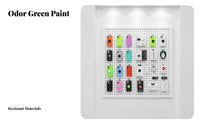 Wall Mounted Organizer Board Space Saving Wall Mount Pegboard Panel Versatile Perforated Display Panel for Crafters, Kitchen, Retail Store, Office