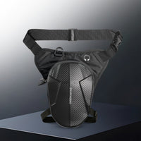 Headphone Opening Motorcycle Leg Bag Breathable Back Waist Crossbody Bag Buckle Closure Waterproof Thigh Pouch Molded Surface