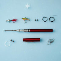 Pen Fishing Rod Lightweight Pocket Fishing Pole Easy to Use for Kids, Beginners, Travel, Camping