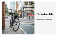 Foldable Design Folding Bike Basket Front or Rear Mount Collapsible Bike Carrier Universal Fit for Commuters, Shoppers, Commuting, School