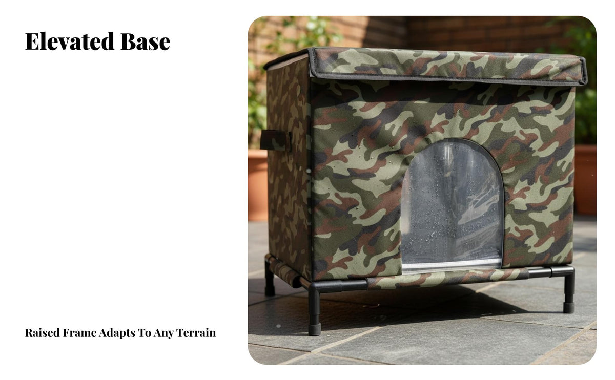 Outdoor Cat Shelter Windproof Weatherproof Stray Cat Shelter Waterproof Pet Kennel Long-Lasting Creature Housing