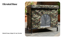Outdoor Cat Shelter Windproof Weatherproof Stray Cat Shelter Waterproof Pet Kennel Long-Lasting Creature Housing