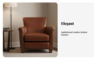 Vintage design Tufted winged rear Armchair sturdy Wood Legs Upholstered winged rear Armchair Thick paddinging Single Sofa Highspring-rear padding for Homeowners, Interior Designers, Hotel Managers, Living Room, Bedroom, creamyice, perusing Corner