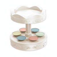 Single-Button Operation Automatic Cake Turntable Battery Operated Rotating Dessert Stand Elegant Centerpiece Automatic Dessert Display Detachable Trays for Bakers, Event Planners, Birthday Parties, Bakeries, Weddings