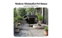 Insulated Cat House All-Year Outdoor Cat Shelter Weatherproof Dog Kennel Waterproof Elevated Winter Pet Bed Sturdy-Duty