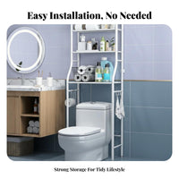 No-Drilling Required over Washing Machine Shelf Space Saving over Washer Storage Rack Easy Assembly Washing Machine Storage Shelves Rust-Proof for Apartment Dwellers, Homeowners, Students, Small Areas, Dormitory, Balcony, Kitchen
