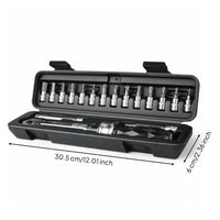 Precision Accuracy Cycling Tightening Force Wrench Kit Micro Adjustment Bike Tightening Force Wrench Set Bits Bike Repair Kit for Cyclists, Cycling Maintenance, Garage