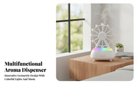 Rotating Desktop Wheel Humidifier Mist Output Room Accessory for Bedroom