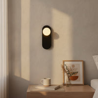 Globe Wall Lamp Three-Tone Sconce with Globe Shade Decorative for Hallway