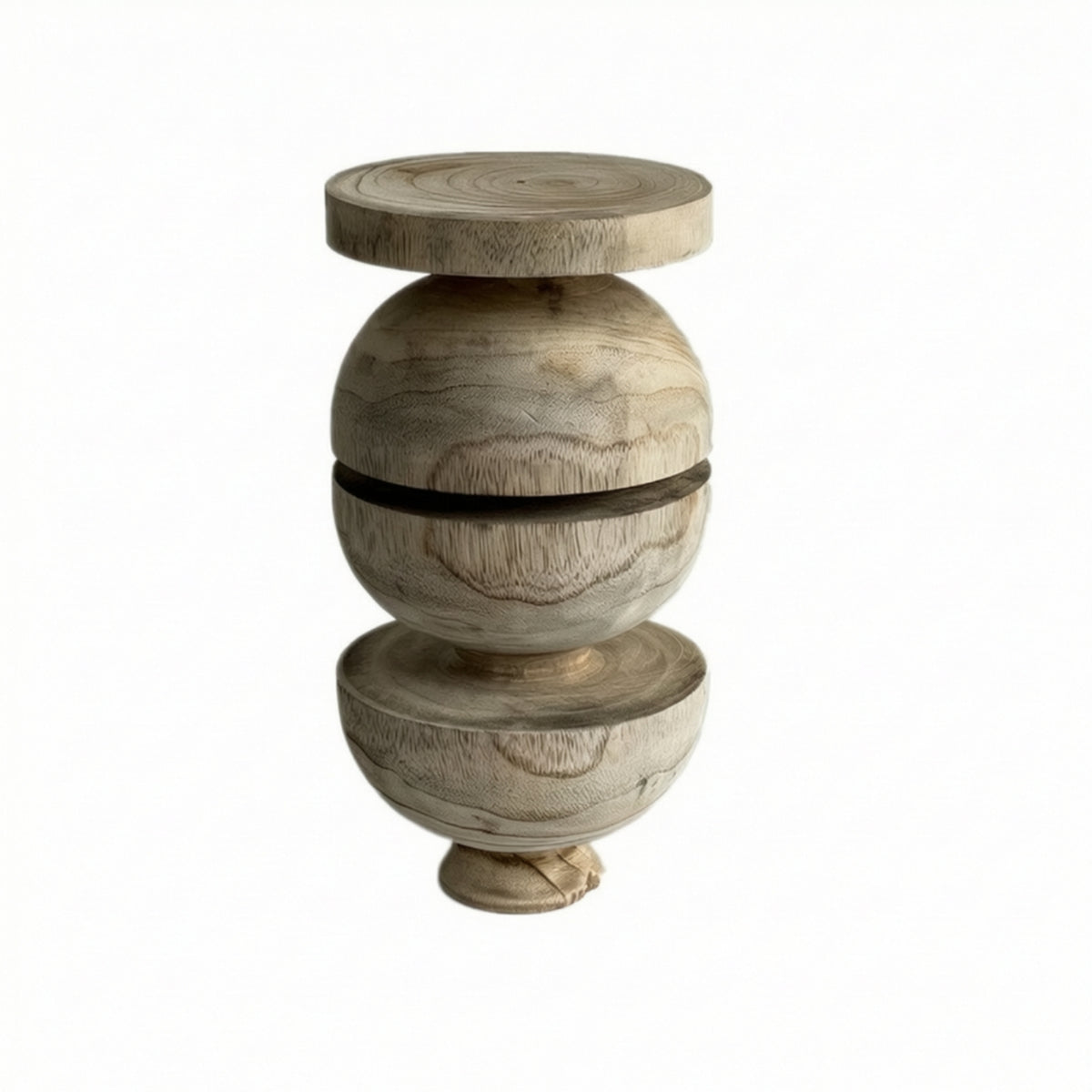 Wooden Sculpture Carved Tabletop Sculpture Minimalist Wood Ornament for Art Collectors, Living Room, Bookshelf