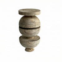 Wooden Sculpture Carved Tabletop Sculpture Minimalist Wood Ornament for Art Collectors, Living Room, Bookshelf