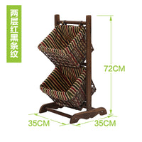 收纳篮落地零食筐脏衣服筐子收纳筐创意客厅藤编筐简约家用杂志架
