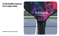Non-Slip Handle Pickleball Paddle Set Comfortable Grip Fiberglass Pickleball Paddle Enlarged Sweet Area for Beginners, Men, Outdoor, Indoor