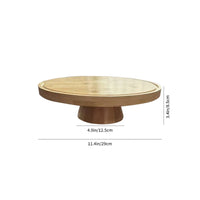 Wood Cake Display Elegant Appearance Wooden Cake Stand Shatterproof Multifunctional Serving Platter for Weddings, Parties